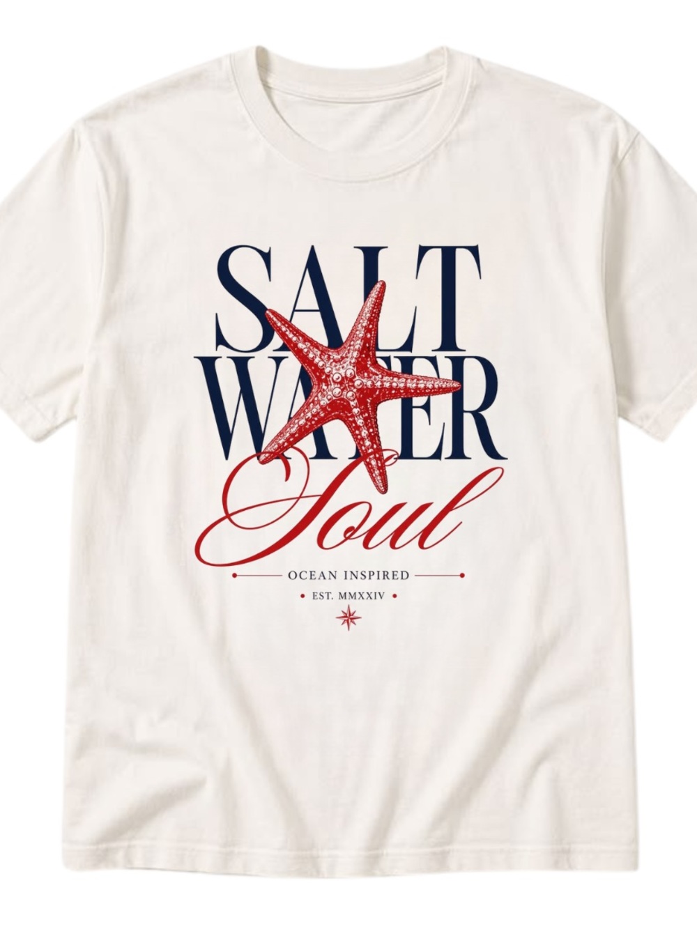 Ocean Soul Graphic Tee | Beach Lover Graphic Tee | Gildan Shirt